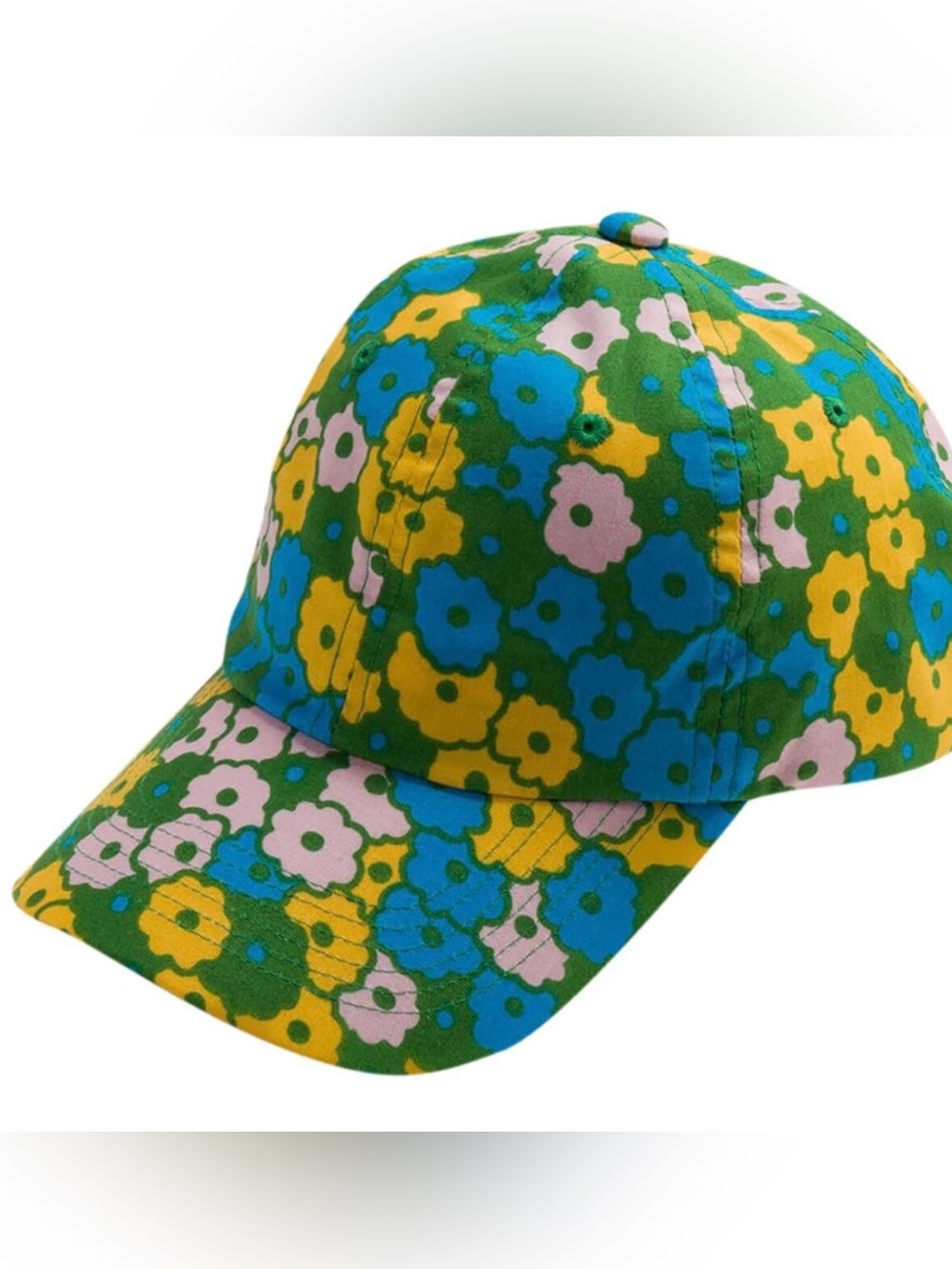 Baggu Flowerbed Organic Cotton Floral Foldable Vacation Cottage Resortwear Hat